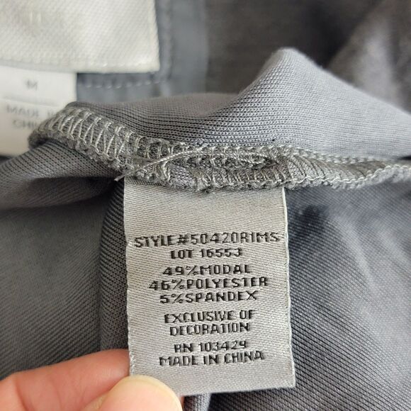 Marrakech Jacket Womens Medium Gray Stretchy Moto Asymmetrical Boho Zip Up - Picture 12 of 13